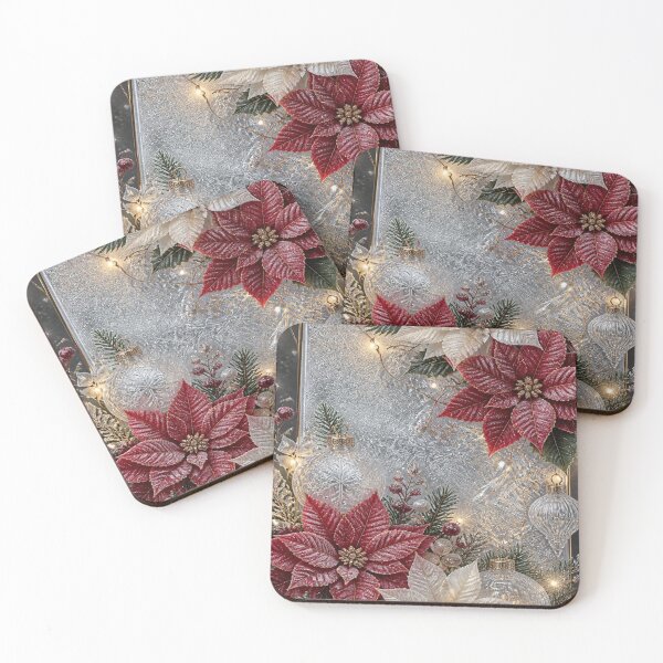 Item preview, Copy of Copy of Copy of Elegant Christmas with poinsettias designed and sold by BriSher.