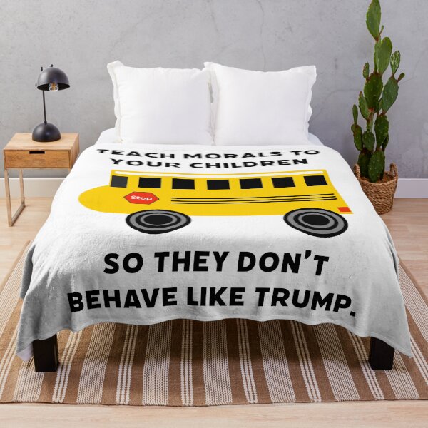 Item preview, Enséñales valores morales a tus hijos para que no se comporten como Trump. designed and sold by Rachel the Artist .