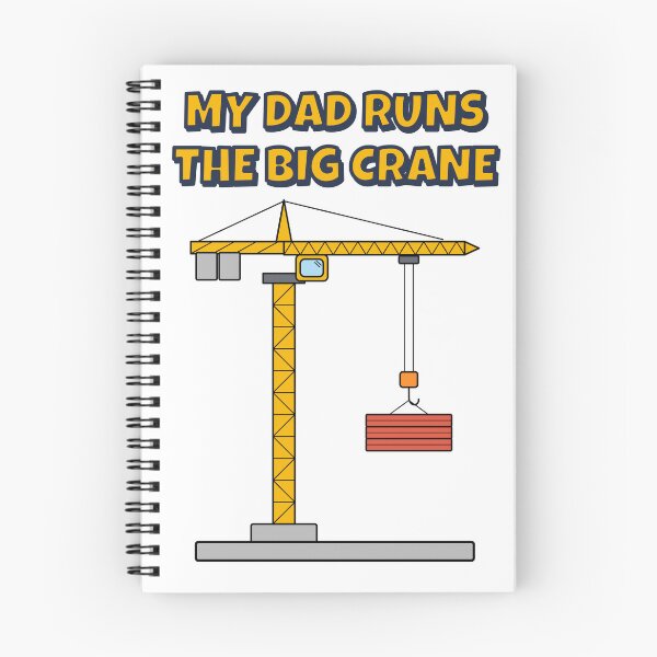 Item preview, My Dad Runs the Big Crane Kids Construction designed and sold by BigMachineprint.