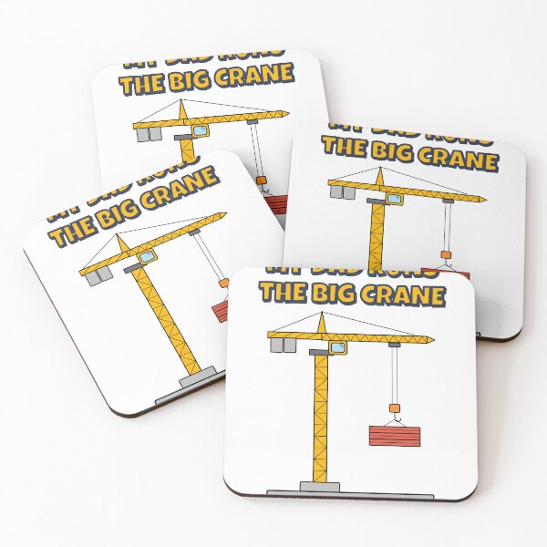 Aperçu de l'œuvre Mon père dirige l'entreprise de construction Big Crane Kids. créée et vendue par BigMachineprint.