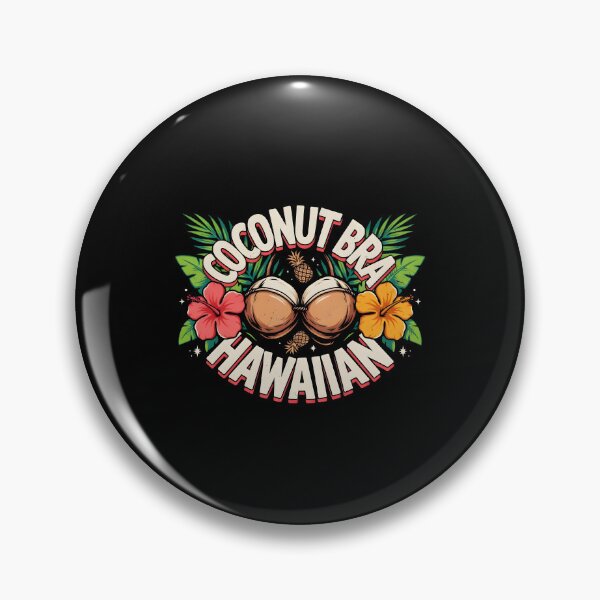 Artikelvorschau, Kokosnuss-BH, lustige Hawaii-T-Shirts, Luau-Party entworfen und verkauft von Redgiant87x.