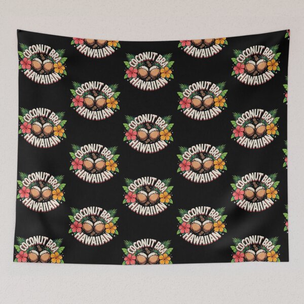 Item preview, Coconut Bra Hawaiian Funny Hawaii Tees Luau Party designed and sold by Redgiant87x.