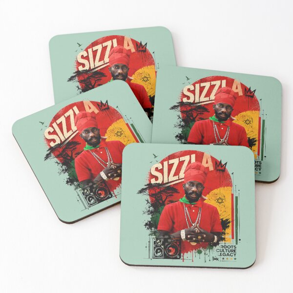 Item preview, Sizzla Kalonji Roots Reggae Vintage Photo Tribute designed and sold by BASS-CULTURE.
