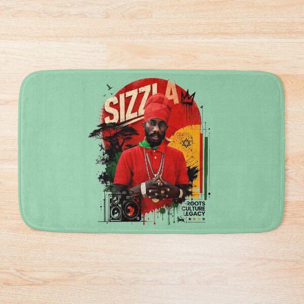 Item preview, Sizzla Kalonji Roots Reggae Vintage Photo Tribute designed and sold by BASS-CULTURE.