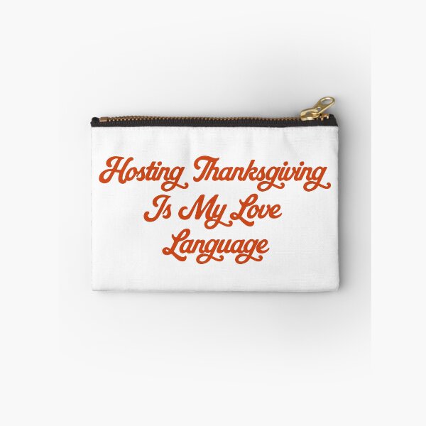 Artikelvorschau, Thanksgiving auszurichten ist meine Art, Liebe auszudrücken – Gastgebergeschenk in Retro-Schrift entworfen und verkauft von PalleteCreation.
