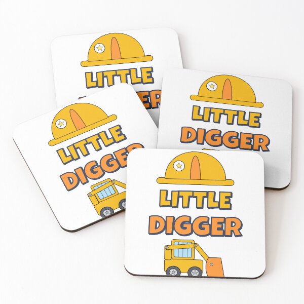Aperçu de l'œuvre Casque de chantier Little Digger pour enfants créée et vendue par BigMachineprint.