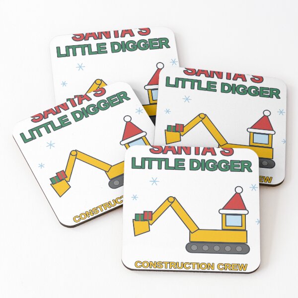 Item preview, Santas Little Digger Christmas Excavator Kids designed and sold by BigMachineprint.