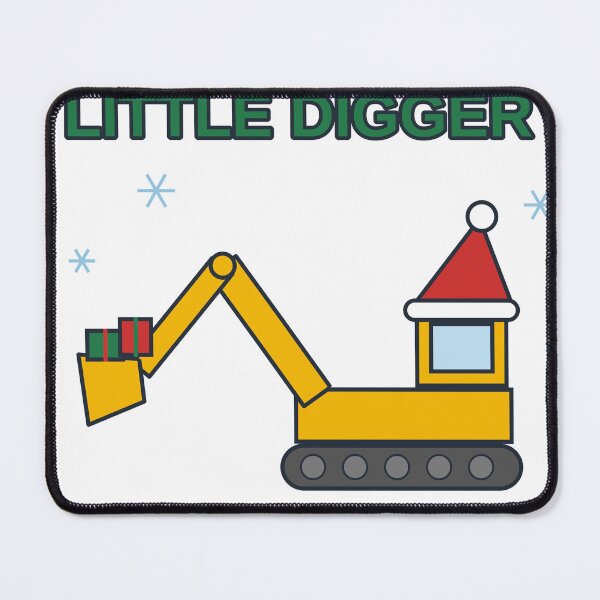 Item preview, Santas Little Digger Christmas Excavator Kids designed and sold by BigMachineprint.