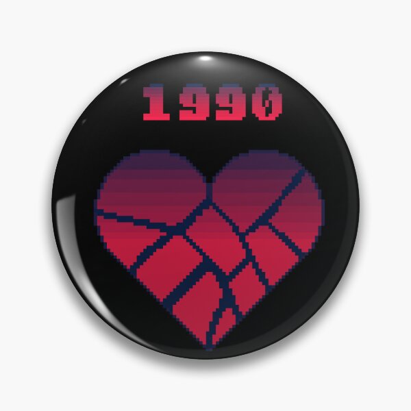 Item preview, 1990 Retro Heart - 90s Nostalgia Broken Mosaic Heart designed and sold by RetroRlx.