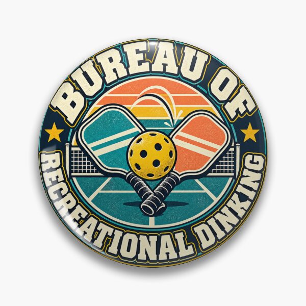 Item preview, Bureau of Recreational Dinking Pickleball Humor designed and sold by Quirkloomstudio.