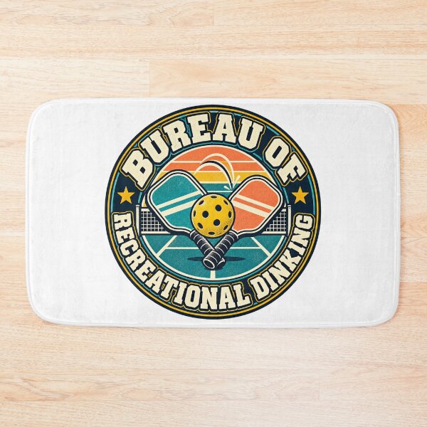 Item preview, Bureau of Recreational Dinking Pickleball Humor designed and sold by Quirkloomstudio.