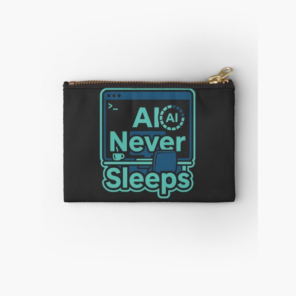 Item preview, AI Never Sleeps Funny Late Night Developer Gift designed and sold by Ixnor.