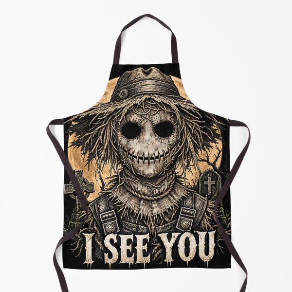 Item preview, I See You - scarecrow cemetery Halloween designed and sold by thirtyonestars.
