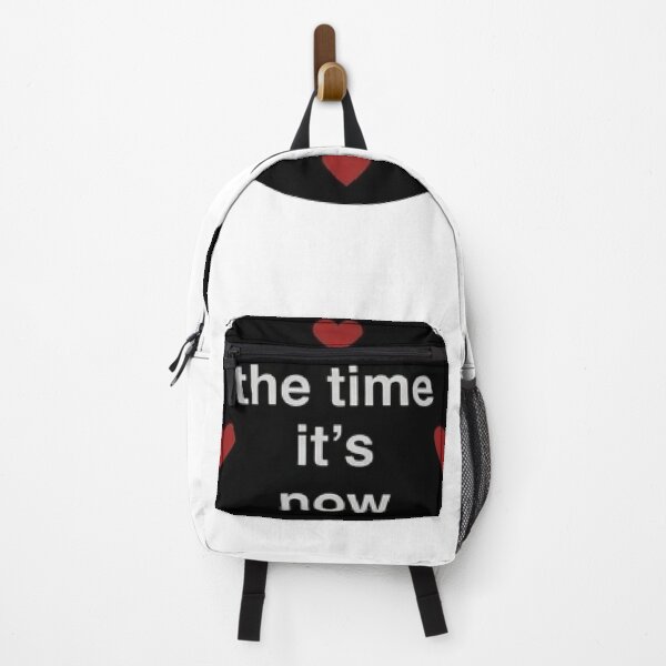 Item preview, The Time It's Now Red Hearts Typography Design designed and sold by MaRCAStro.