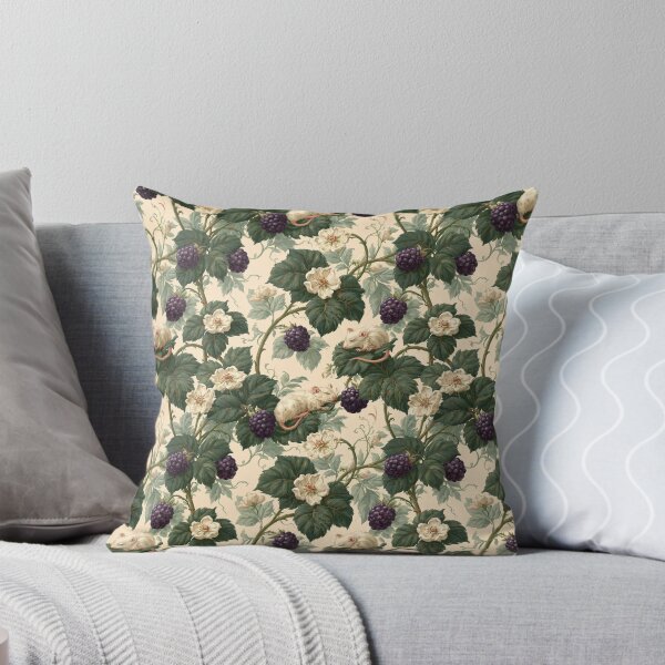 Item preview, Blackberry Vines and Sleeping Dormice Pattern designed and sold by Studio Wildflower.