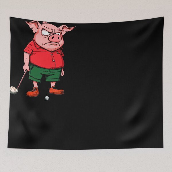 Item preview, Pig golfer designed and sold by Soulskier.
