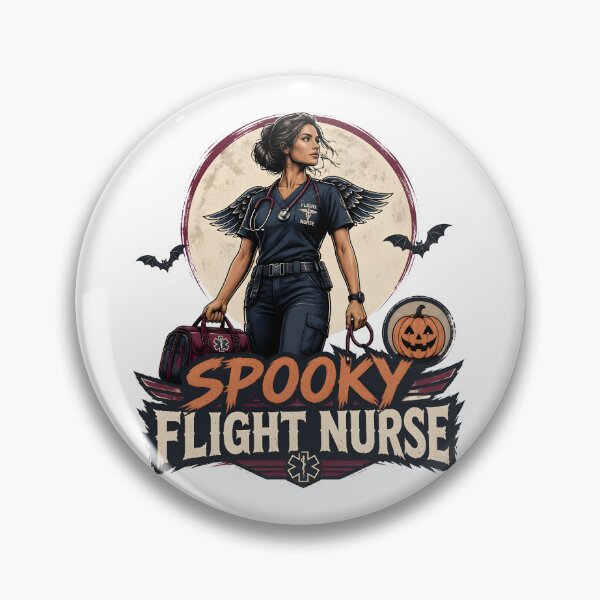 Item preview, Spooky Flight Nurse Helicopter Emergency Halloween designed and sold by KristenosNehk.