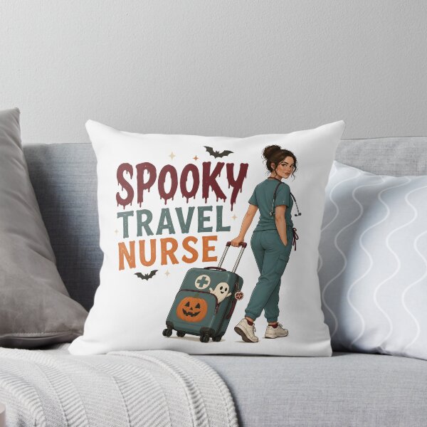 Item preview, Spooky Travel Nurse Luggage Adventure Halloween designed and sold by KristenosNehk.