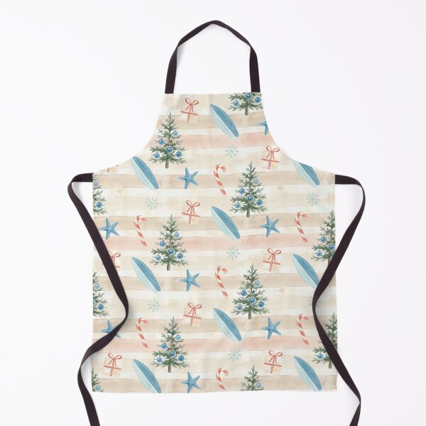 Item preview, Coastal Christmas Pattern with Surfboards & Starfish – Beach Holiday Design designed and sold by Sea Gem.