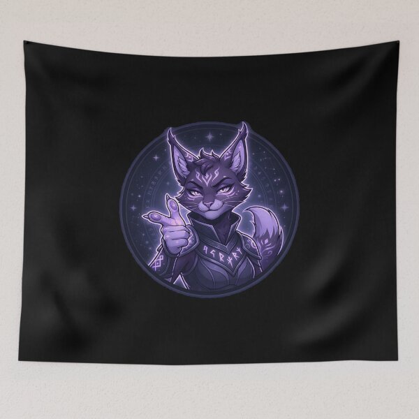 Item preview, Furry Wolf Avatar Sticker - Mystical Purple Edgy Finger Gun Profile Graphic designed and sold by DuckOddity.