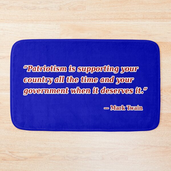 Item preview, Mark Twain: Patriotism Is Supporting Your Country All of the Time and Your Government When It Deserves It designed and sold by Karate Octopus.