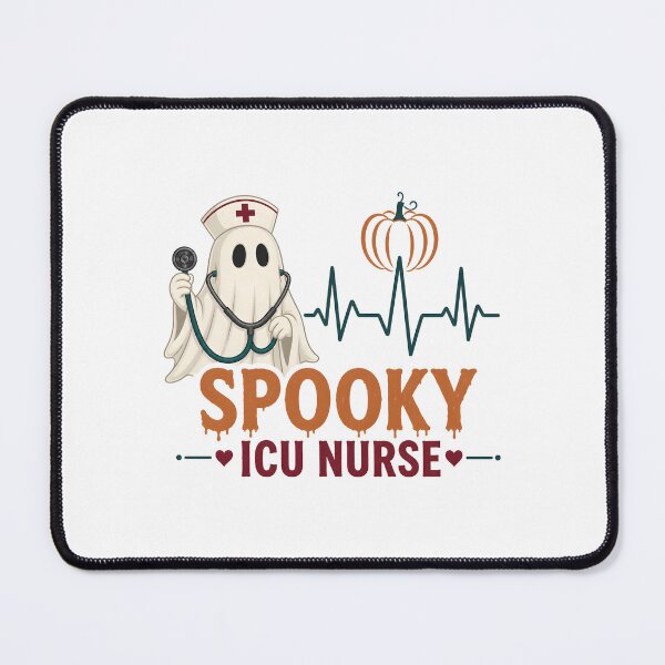 Item preview, Spooky ICU Nurse Intensive Care Unit Halloween designed and sold by KristenosNehk.