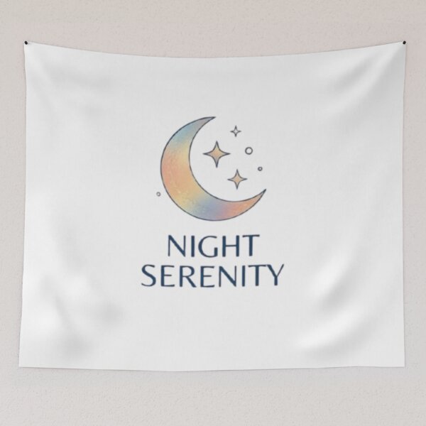 Item preview, Night Serenity - Pastel Moon & Celestial Stars designed and sold by Deepsleepstudio.