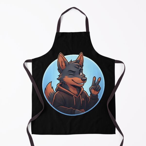 Item preview, Fursona Canine Profile Sticker - Charcoal & Terracotta Bold Winking Avatar designed and sold by DuckOddity.