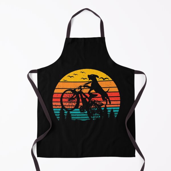 Item preview, Happy mascot design: dog jumping during a mountain bike descent. #2 designed and sold by UrbanTRIP.