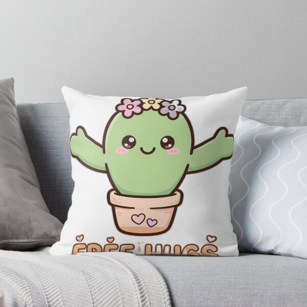 Item preview, Free Hugs - Funny Kawaii Cactus Ironic Gift designed and sold by Visual Dept..