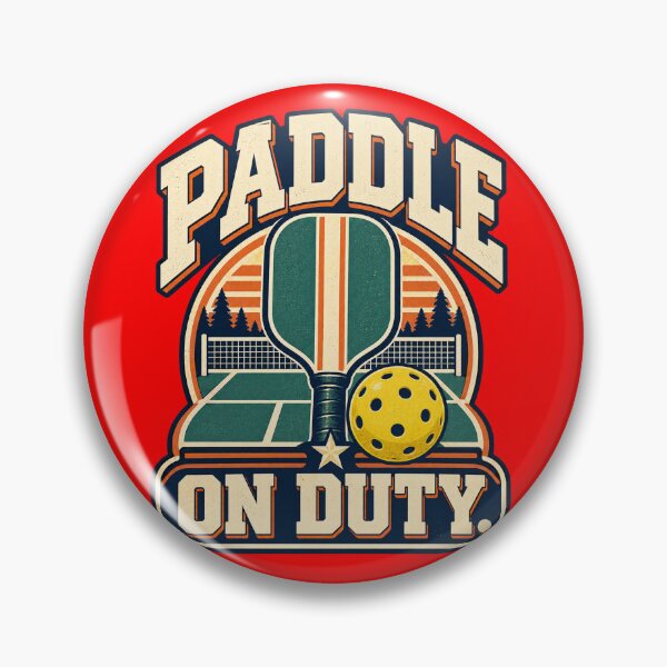 Item preview, Paddle On Duty Pickleball Player Humor designed and sold by Quirkloomstudio.