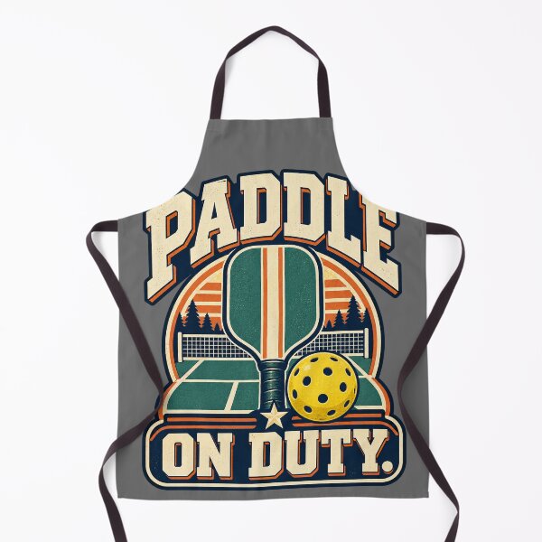 Aperçu de l'œuvre Humour de joueur de pickleball Paddle On Duty créée et vendue par Quirkloomstudio.