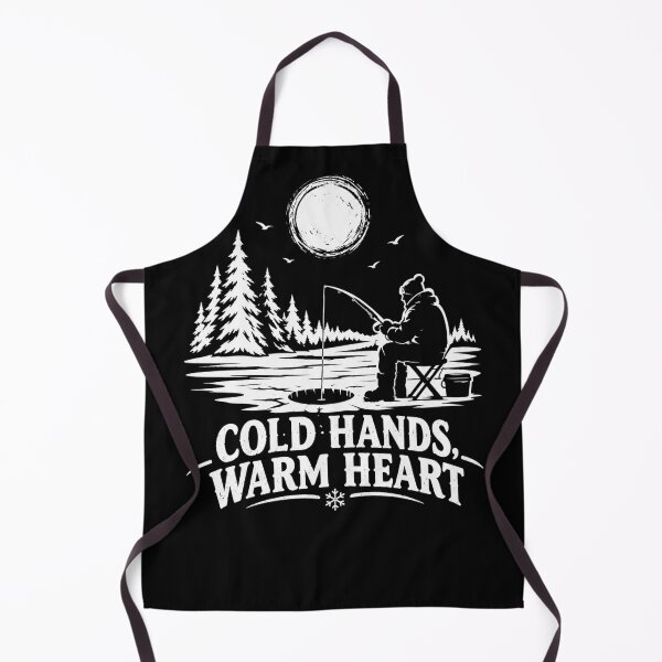 Item preview, Cold Hands, Warm Heart, Winter ice Fishing tshirt designed and sold by MalwasBasket.