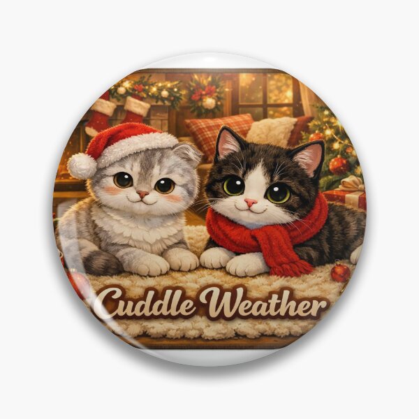 Item preview, Cuddle Weather Cute Christmas Cats Cozy designed and sold by Russtoon.