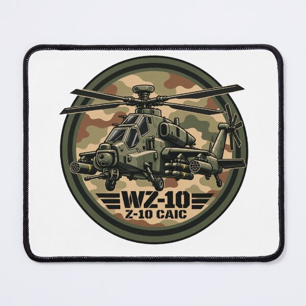 Item preview, Round Tactical Attack Helicopter Camouflage Aviation Badge for Rotorcraft Enthusiasts designed and sold by IRON WINGS /USAF.