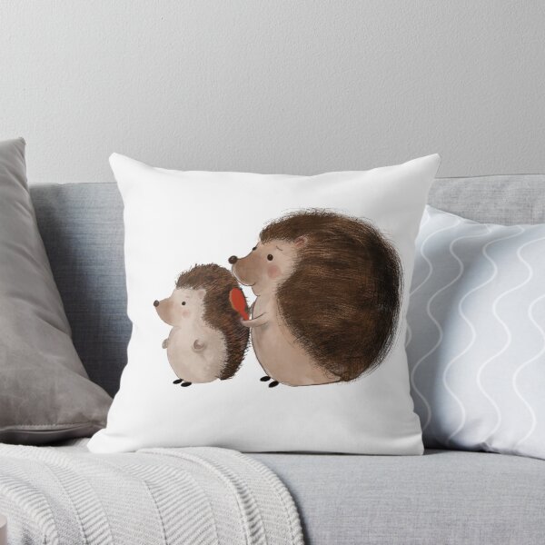 Item preview, Hedgehog Mum and Baby 2 Simple Print | Tender Nursery Illustration designed and sold by TheHawthornFairy.