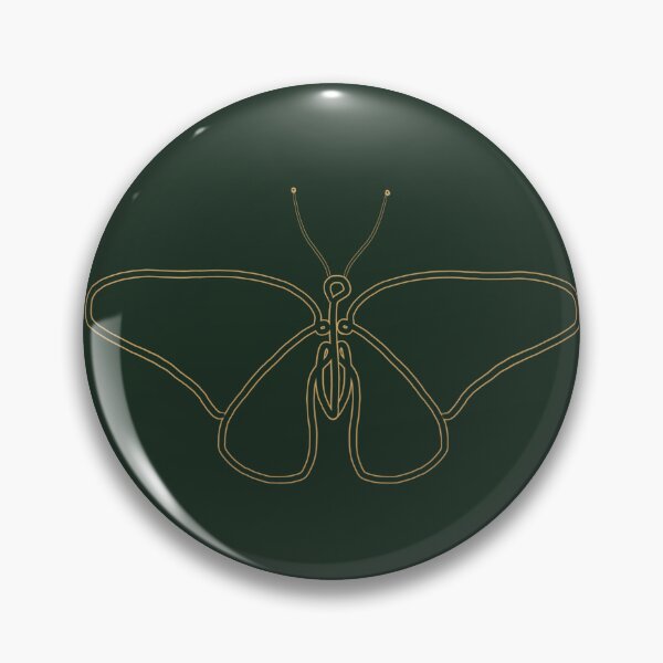 Item preview, Vintage Gold and Forest Green Butterfly Pattern designed and sold by FoxPix.