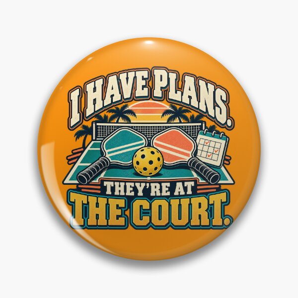 Item preview, I Have Plans Pickleball Court Humor designed and sold by Quirkloomstudio.