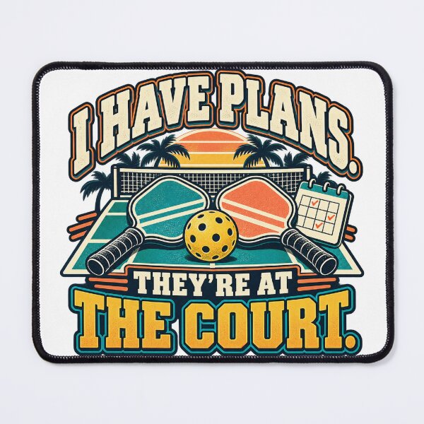 Item preview, I Have Plans Pickleball Court Humor designed and sold by Quirkloomstudio.