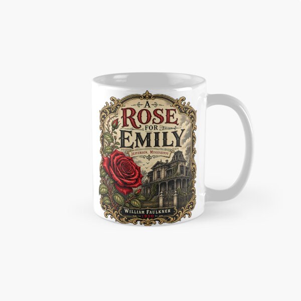 Item preview, A Rose for Emily – Vintage Southern Gothic Literary Design designed and sold by Past in Threads.