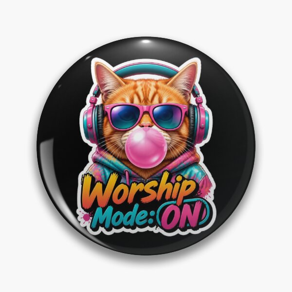 Item preview, Christian Cat Shirt, Worship Mode On Funny Faith Tee, Cat Mom Gift designed and sold by Illustrated Faith.