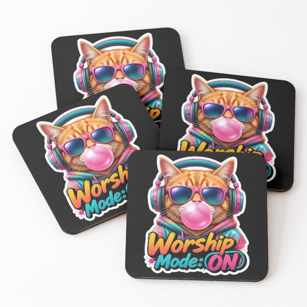 Item preview, Christian Cat Shirt, Worship Mode On Funny Faith Tee, Cat Mom Gift designed and sold by Illustrated Faith.