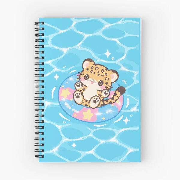 Item preview, Kawaii Jaguar summer pool float vibes designed and sold by SillyPetDoods.