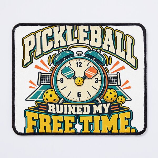Item preview, Funny Pickleball Ruined My Free Time designed and sold by Quirkloomstudio.