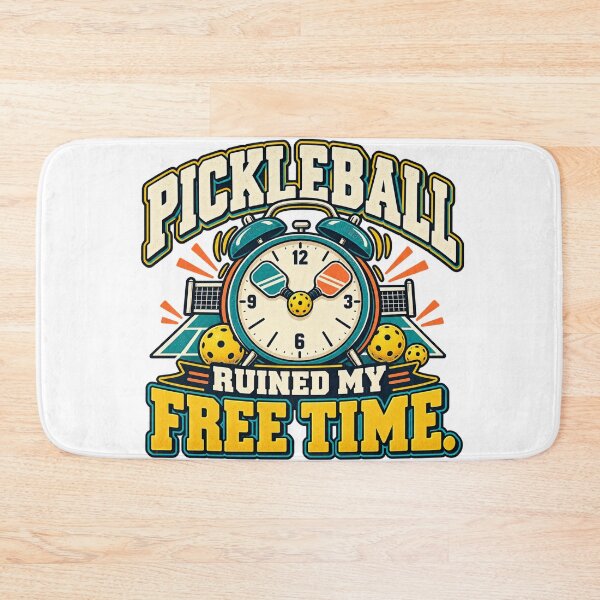 Item preview, Funny Pickleball Ruined My Free Time designed and sold by Quirkloomstudio.
