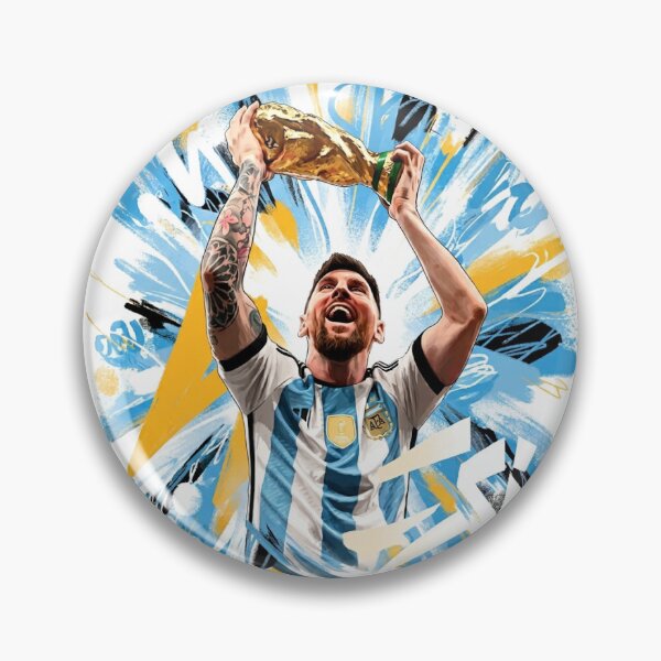 Item preview, T-Shirt | "The World Champion" | Messi Lifting the World Cup in an Argentine Celebration | Lionel Messi | Exclusive Design | Football Apparel designed and sold by qfa Originals.