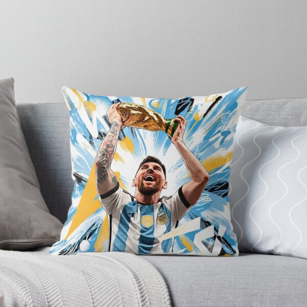 Item preview, T-Shirt | "The World Champion" | Messi Lifting the World Cup in an Argentine Celebration | Lionel Messi | Exclusive Design | Football Apparel designed and sold by qfa Originals.