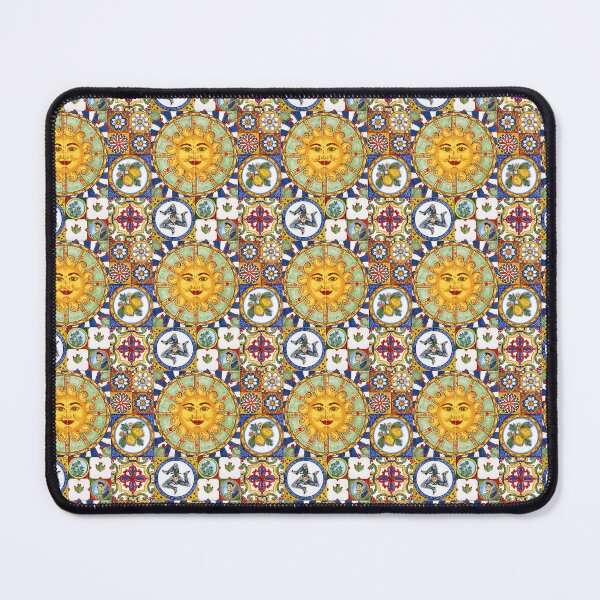 Item preview, Patchwork siciliano, Carretto Siciliano, motivos de carros sicilianos designed and sold by CEARceramics.