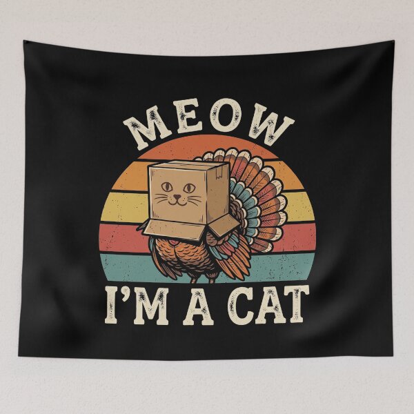 Item preview, Meow Im A Cat Dinde Boîte En Carton Drôle designed and sold by MizoX7.