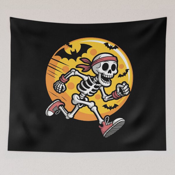 Item preview, Funny Halloween Skeleton Runner designed and sold by limanol.